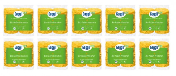 Gaggli BIO Faden Nestchen 10er Pack